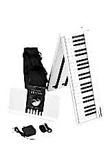 KÖHNER FX-220 WH Katlanabilir, Taşınabilir, Şarjlı Dijital Piyano (Dinamik Klavyeli, Tuş Hassasiyetli 88 Tuş)