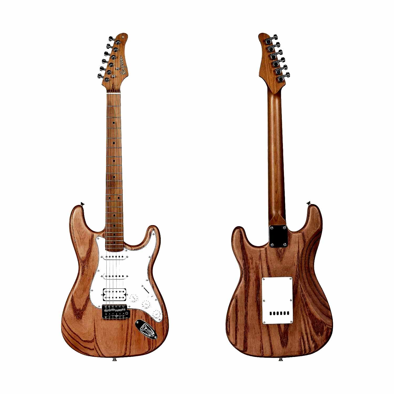 KAYSEN KST-213 Mat Naturel Elektro Gitar | ST Kasa HSS Manyetik